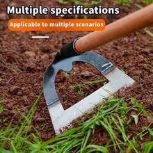 New Heavy-Duty Steel Garden , Thickened Weeding Tool, Durable Lawn Mower, Handheld Garden Rake, Soil Loosening Work Tool ,Garden Weedszappa (Excluding Handle), Suitable For Gardening Supplies, Courtyards, Gardens, Vegetable Plots, Lawns, Cultivator Gardening Tools, Festival Gifts, Mother's Day Gifts, Labor Day Gifts