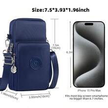 Small Crossbody Bags For Women Mini Cell Phone Purses Handbag Shoulder Bag - 藏蓝色 - 查看 2