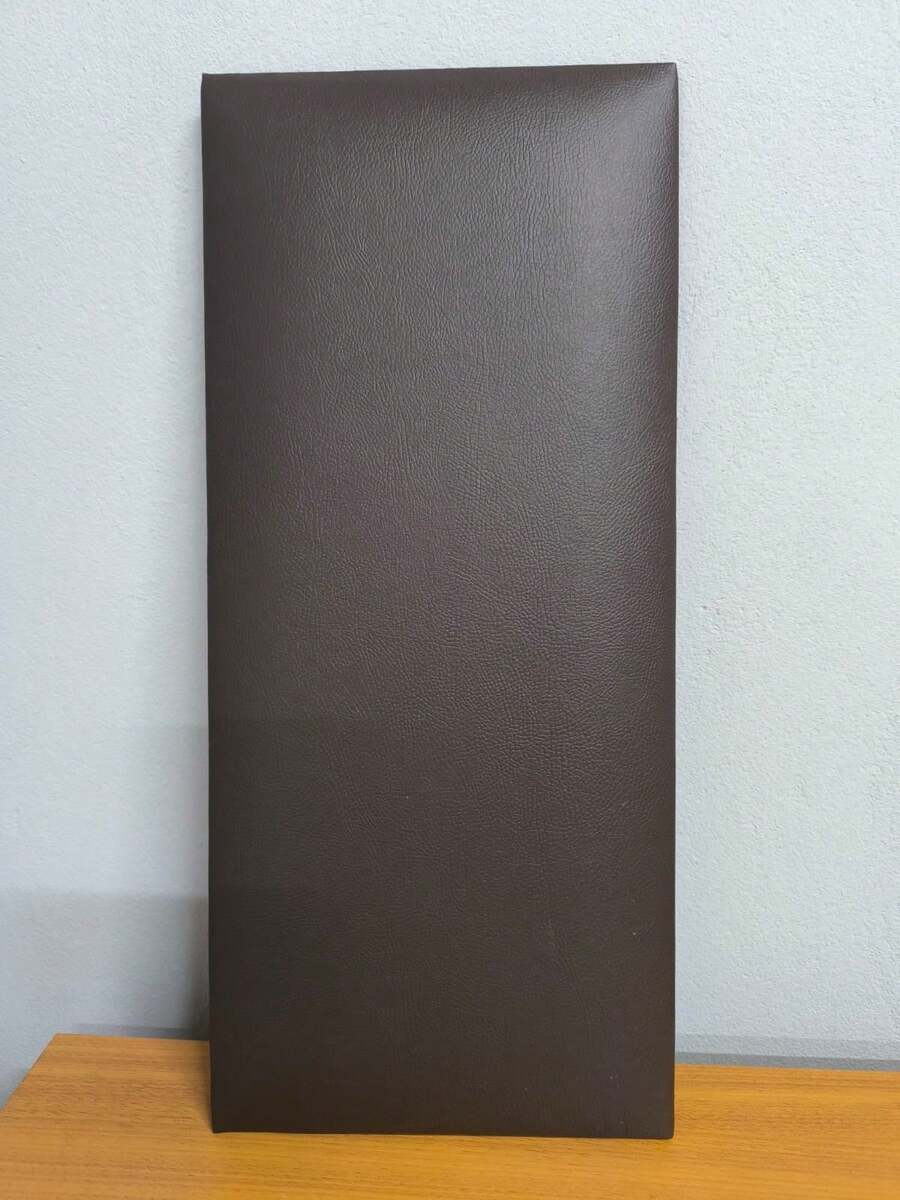 Modular Headboard Upholstered Premium Leatherette Queen King Size Double Box Bed - 鏽棕色 - 查看 1