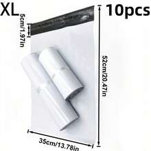 10pcs White Express Bags, Mailing Pouches - Suitable For Clothing, Personal Item Storage, Logistics, Mailing, Portable Packaging Bags, Multi-Purpose Bags, Holiday Gift Bags