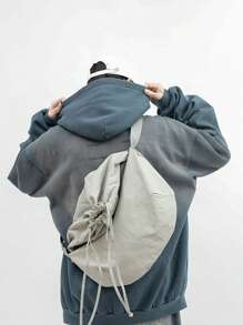 1 szt. Nowa minimalistyczna torba ze ściągaczem - męska torba na ramię w jednolitym kolorze - torebka w stylu retro - torba typu cross-body dla studenta college'u dla mężczyzn