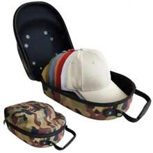 Baseball Cap Storage, Hat Carrier Travel Case With Carrying Handle And Adjustable Shoulder Strap Organizer Holder Bag For 6 Caps