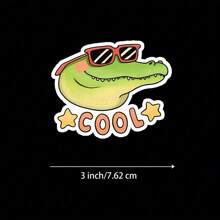 3inch "Cool Alligator Sticker. Perfect For Adding A Stylish Touch To Your Decor! Use It On Laptops, In Your Room, Or During Casual Hangouts. Great For Animal Lovers, Students, And Anyone Who Enjoys Unique Designs. Categories: Cute Stickers, Animal Art, Lifestyle Designs, Playful Quotes. This Sticker Showcases Your Love For Cool Creatures, Making It A Delightful Accessory For Your Everyday Life."