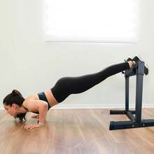 mteryoing "Adjustable Squat Stand For Bulgarian Split Squats - Single Leg Workout Bench For Glutes, Hip Thrusts & Strength Training" - Black - View 7
