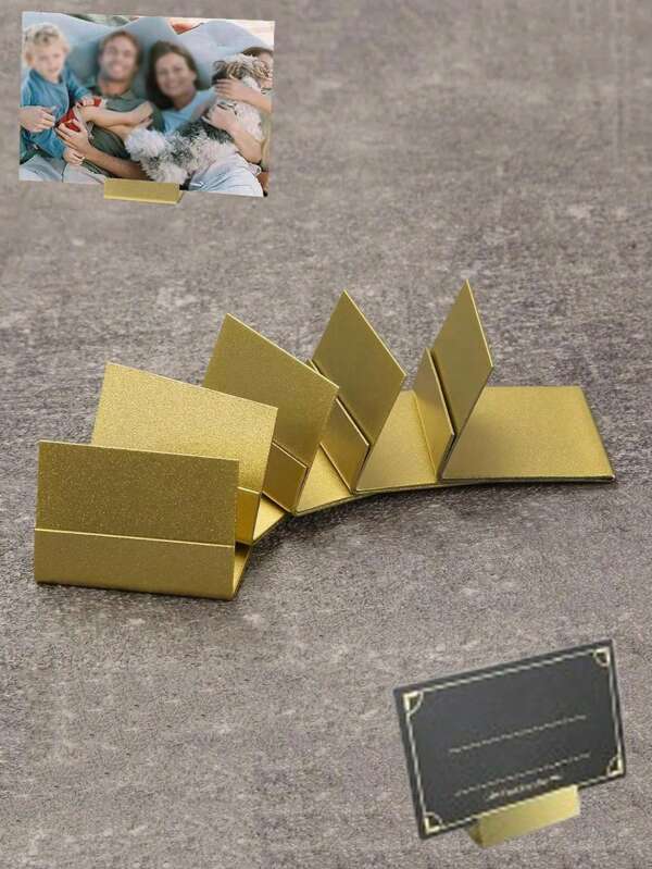 Pinces pour numéros de table - Support de cartes de siège et porte-photo métallique avec boîte de rangement. Support de cartes de table de 4,3 cm. Support de cartes en acier convenant aux photos, panneaux alimentaires, fiches techniques, mariages, restaurants, anniversaires et fêtes