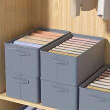 6 Grids With Washable Foldable PP Board Clothes And Trousers Storage Box - 9 grades - 查看 2