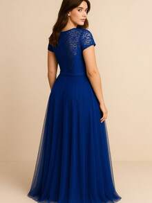 Women Dresses - Royal Blue - View 2