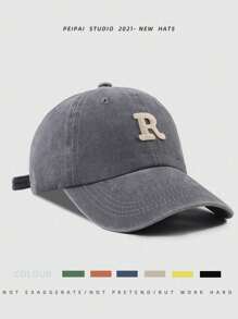 1pc Women's Vintage Sweet Bow Embroidery Washed Baseball Cap With Wide Brim, Spring Cute Valentine's Day Valentines