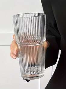 1 件带吸管和盖子的条纹塑料杯 - 20.29 盎司/600 毫升，时尚可重复使用杯子，适用于咖啡/茶/牛奶/冰饮