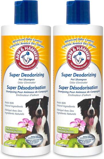 Arm &Amp; Hammer For Pets Super Deodorizing Shampoo For Dogs | Best Odor Eliminating Dog Shampoo | Great For All Dogs &Amp; Puppies, Fresh Kiwi Blossom Scent, 20 Oz, 2-Pack