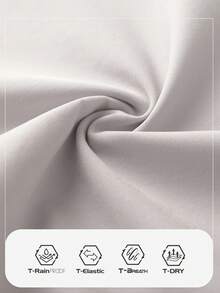 TECTOP Quần đi bộ đường dài ngoài trời cho nữ có cạp chun, 2 túi, dáng ngắn, thoáng khí và thoải mái, mùa xuân/hè - trắng - Xem 5