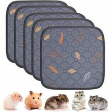 Almohadillas para pipí lavables para perros - Paquete de 2 almohadillas reutilizables de alta absorción y gruesas que previenen las fugas, antideslizantes, impermeables para entrenamiento de cachorros, corral, jaula, caja de parto, entrenamiento para ir al baño, gris - Hojas - Gris oscuro - Ver 1