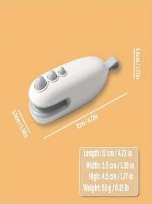 1 Pcs Mini Bag Sealer With Cutter And Magnetic Adsorption - Rechargeable Handheld Heat Sealer Machine For Keeping Food Fresh And Snacks Crispy