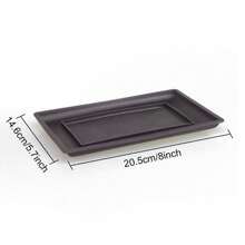 Maceta de plástico imitación Zisha cuadrada y rectangular, maceta para bonsái, contenedor pequeño para plantas en maceta, maceta para plantas suculentas