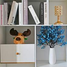 6pcs Royal Blue Silk Babys Breath Gypsophila Artificial Fall Flowers 18.7" For Home Kitchen Decor Indoor Outdoor Decorations New Year Spring Mother's Day - 寶藍色 - 查看 8