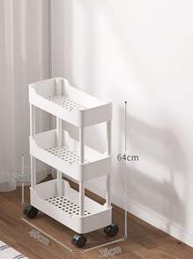 1pc Narrow Cart Slim Slide-Out Gaps Storage Rack, Movable Multi-Layer Kitchen Vegetable Bathroom Organizer