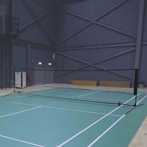 Badmintonnetz Volleyball- und Tennis-Netz tragbar 2 Höhen 94/158cm PE 400x60cm für Garten & Sportaktivitäten