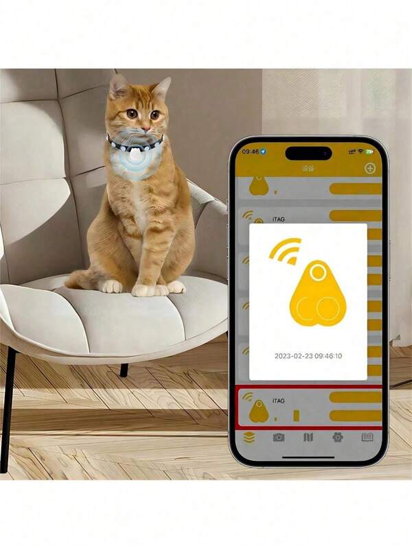 1 pieza Nuevo rastreador Bluetooth con forma de gato, dispositivo de alarma antirrobo inteligente, localizador bidireccional, 15 m/590,55 pulgadas, búsqueda de artículos con un solo toque, alarma de desconexión, apto para mascotas, llaves, carteras, objetos de valor, ancianos y niños, compatible con Apple y Android, batería incorporada de 1 año de duración, sin tarjeta SIM requerida, diseño compacto, localizador