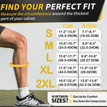 Unisex Calf Compression Sleeves, Grade 1 Leg Support Compression Socks, Sports Compression Elastic Leg Sleeves For Varicose Veins, Shin Splints, Calf Pain, Calves Wraps For Women & Men