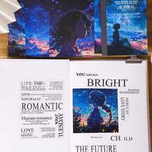 1 本 20 件旅行梦想记录系列贴纸书，女孩 PET 模切贴纸书，梦幻主题日记 DIY 装饰，回到学校