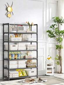 3-7 Tier Reinforced Shoe Rack, High Capacity Simple Entryway Multi-Layer Dust-Proof Shoe Storage Cabinet For Home, Dorm Use