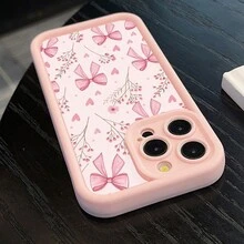 Funda elegante para iPhone 16/15/14/13/12/11/Plus/Pro/Pro Max. Innovadora cubierta para teléfono móvil con diseño de ramo de lazos y corazón, elegante, encantadora y perfecta para regalar, compatible con iPhone. , Funda linda para iPhone Presenta un estilo más individualista - 1 pieza - Ver 6