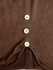 Plus Size Women Fashion Solid Color Fitted 7/8 Pants