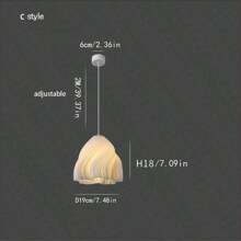 Leishizhiguan Lampadario moderno e minimalista a 3 dimensioni con stampe floreali, arredamento creativo per vetrina, adatto per soggiorno, camera da letto, sala da pranzo, bar