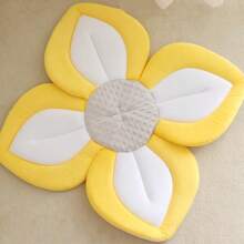 Infant Bath Mat, Baby Shower Flower Printed Non-Slip Bath Pad, Sunflower Decorative Sink Mat