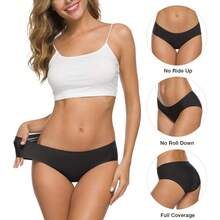 ALTHEANRAY Women's Seamless Hipster Underwear No Show Panties Soft Stretch Bikini Underwears Multi-Pack - Color11 - 查看 2
