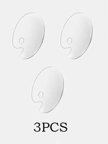 1 pieza Paleta acrilica transparente personalizable, de 15*20cm, herramienta de pintura con nombre personalizado, disponible en formas cuadrada y ovalada, adecuada para uso diario al aire libre e interior, se puede regalar como regalo de cumpleaños a amigos, familiares y compañeros de clase - multicolor - Ver 8