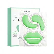 10 对玫瑰唇膜和眼膜组合套装 消除黑眼圈和眼袋 塑造性感双唇 让双眼更明亮 去除唇部死皮 保湿舒缓，非常适合黑唇和皱纹 抚平、保湿护肤套装 - 粉色 - 查看 11