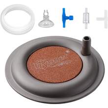 Estilohygger Piedra Difusora De Aire Para Acuario, Nano Piedra Difusora De 2,6 Pulgadas Que Produce Burbujas Diminutas, Difusor De OxíGeno Disuelto Ultrasilencioso, Piedra Difusora PequeñA Con Base De AceroVersióN Mejorada - 1 - Ver 2