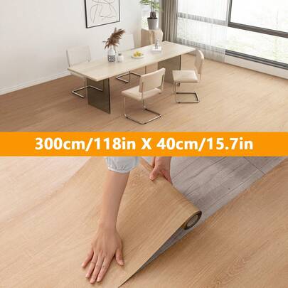 1 rolka podłogi winylowej w stylu vintage z drewna – gruba, samoprzylepna, odporna na zarysowania, łatwa w czyszczeniu, do samodzielnego remontu domu, do dekoracji wnętrz, zdejmowana i wielokrotnego użytku, podłogi do remontu domu | Podłogi z drewna w stylu vintage | Podłogi łatwe w montażu