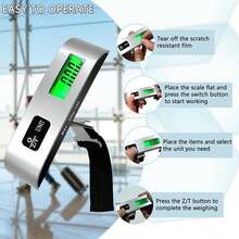 50kg/10g Portable Travel LCD Digital Hanging Luggage Scale Electronic Weight US