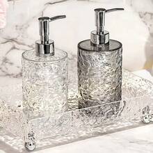 1 件豪华泡沫洗手液分配器 - 可再填充浴室沐浴露瓶，带按压泵，适合返校使用 - 彩色 - 查看 1