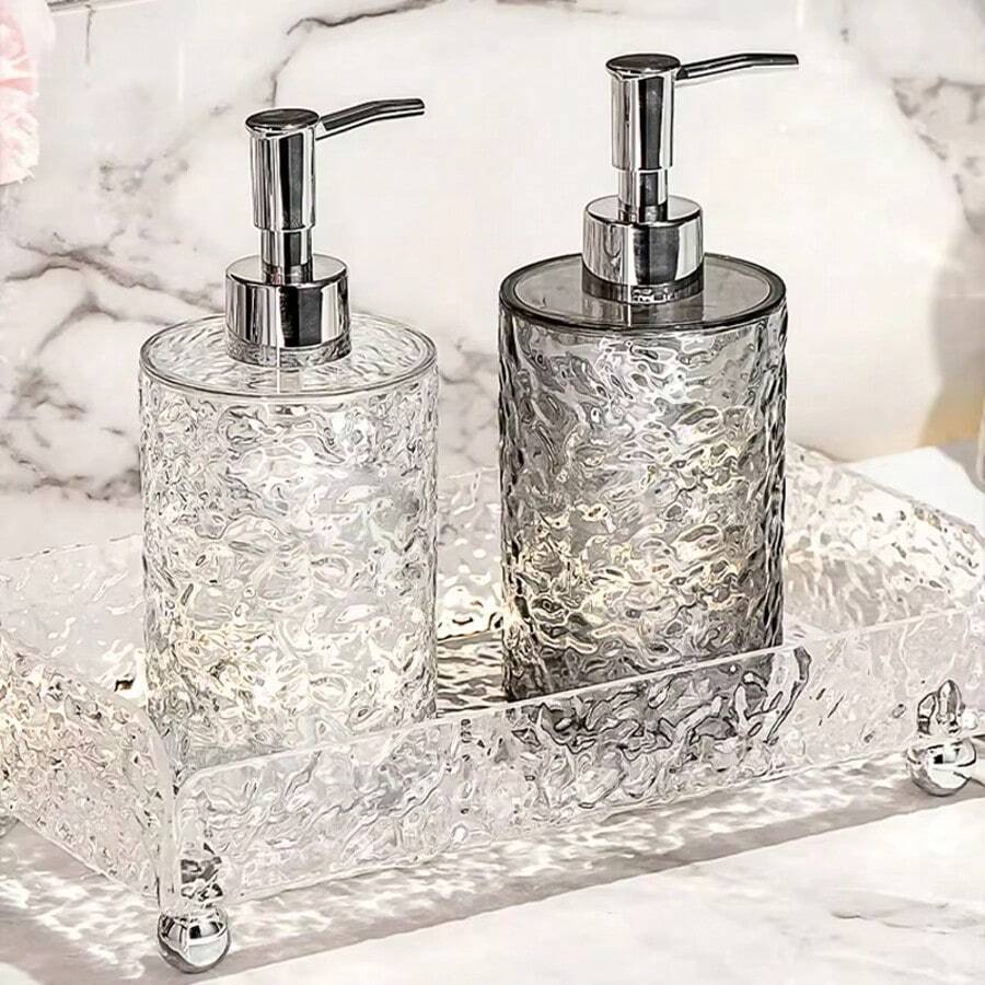 1 件豪华泡沫洗手液分配器 - 可再填充浴室沐浴露瓶，带按压泵，适合返校使用 - 彩色 - 查看 1