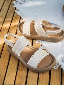 1 双时尚透气、轻便舒适防滑凉鞋，适合室内/室外、海滩、春夏季