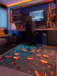 1pc E-Sports Visual Carpet, Cool E-Sports Rug, Sofa & Coffee Table Mat, New Premium Bedroom Entrance Doormat, Multiple Sizes Available, Abstract 3D Feeling Living Room Carpet, Study Room Carpet, Bedroom Carpet, Carpet, Living Room Area Rug, Small Area Rug, Pad, Home Decor, Large Living Room Carpet, Living Room Home Decor, Room Decor, Washable Carpet - Multicolor - View 7