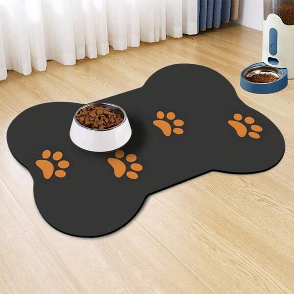 1 pezzo di tappetino per l alimentazione degli animali domestici, tappetino assorbente per cibo di cani e gatti, tappetino per animali domestici impermeabile e antifiocco, facile da pulire, adatto per distributori d'acqua per cani e gatti, accessori per animali domestici, tappetino per pasti adatto per animali domestici sporchi e disordinati.