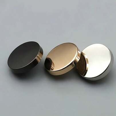 10/12 قطعة أزرار دائرية تصميم بسيط عصري صناعة يدوية للخياطة ملابس وإكسسوار للقمصان والفساتين