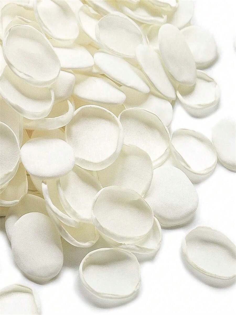 50/100/300/500/1000pcs, Silk Rose Petals Wedding Petals White Petals Fake Rose Petals Artificial Flower Petals Proposal Basket Aisle Bridal Shower Table Decoration