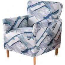 Local Delivery - Banquet Armchair Slipcover Printed Chair Covers With Arms Stretch Club Chair Slipcover Soft Armchair Sofa Covers Anti-Slip Furniture Protector For Dogs Pets Home Living Room Decor, 14 - 19 - 查看 1