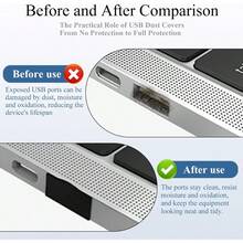 10 PCS USB Dust Cap PlugsUSB TypeA Dust Plugs USB Cap Port Protectors Dust Cap Protector Plug Caps For USB A Female Ports Transparent Fr5sge5ah2 - Transparent - View 4