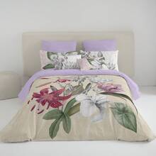 1 Pièce Housse de Couette Imprimée 100% Coton avec Fermeture Rabat, Incluant 1 ou 2 Taies d'Oreiller, Large Choix de Modèles Disponibles, Tailles 140x200/200x200/240x220/260x240 cm - Naturals, Fabriqué en Espagne - Jeanne - Voir 1