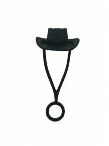 Set de 1/2/4/8 tapas de pajita de silicona con diseño creativo de sombrero - Compatible con Cup 30 40 Oz, accesorios divertidos de tapa de pajita para tumbona, para regalo de hombre y mujer, tapa de pajita reutilizable, funda de sombrero de vaquero de silicona para pajita, tapas decorativas para pajita, para fiestas, reuniones con amigos, tapas antipolvo para pajita de Cup, suministros para fiestas, accesorio de decoración de tazas