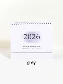 1pc Retro English Edition 2026 Calendar, Compact Vertical Flap Design, Creative Metal Ring Binding, Clear Monthly Layout - Perfect For Home Office Or School Organising, School Supplies,Back To School - Multicolor - View 10