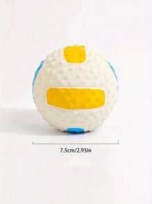 Interactive Pet Squeaky Toys, Pet Chasing Toys Ball, Dog Football/Volleyball/Rugby, Squeaky Dog Balls, Interactive Latex Rubber Squeaky Dog Toys, Soft Bouncy Fetch Toys For Small Dogs, Training Tools, Pet Supplies, No Battery Required - Multicolor - View 15