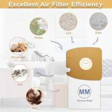 MM Vacuum Bags For Eureka 3670, 3670M, 3670H, 3670G, 60295C, 60297A Mighty Mite Canisters, Part # 60295, 8 Pack - None - View 4