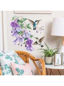 1pc Wall Sticker Colorful Flower Bird Sticker 11.81*11.81 Inches Waterproof Dustproof PVC Sticker Material Removable Wear-Resistant Self-Adhesive Easy-To-Tear Sticker Suitable For Wall Decoration Bedroom Living Room Home Decoration Self-Adhesive Wall Sticker Home Decoration Make Your Life A New Look Holiday Decoration Sticker Birthday Graduation Gift Wall Stickers Room Decor Personalised Stickers - Multicolor - View 4